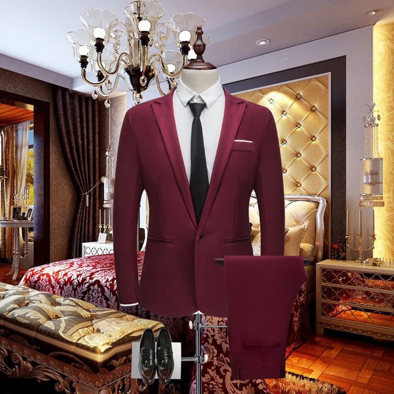 Wedding slim suit