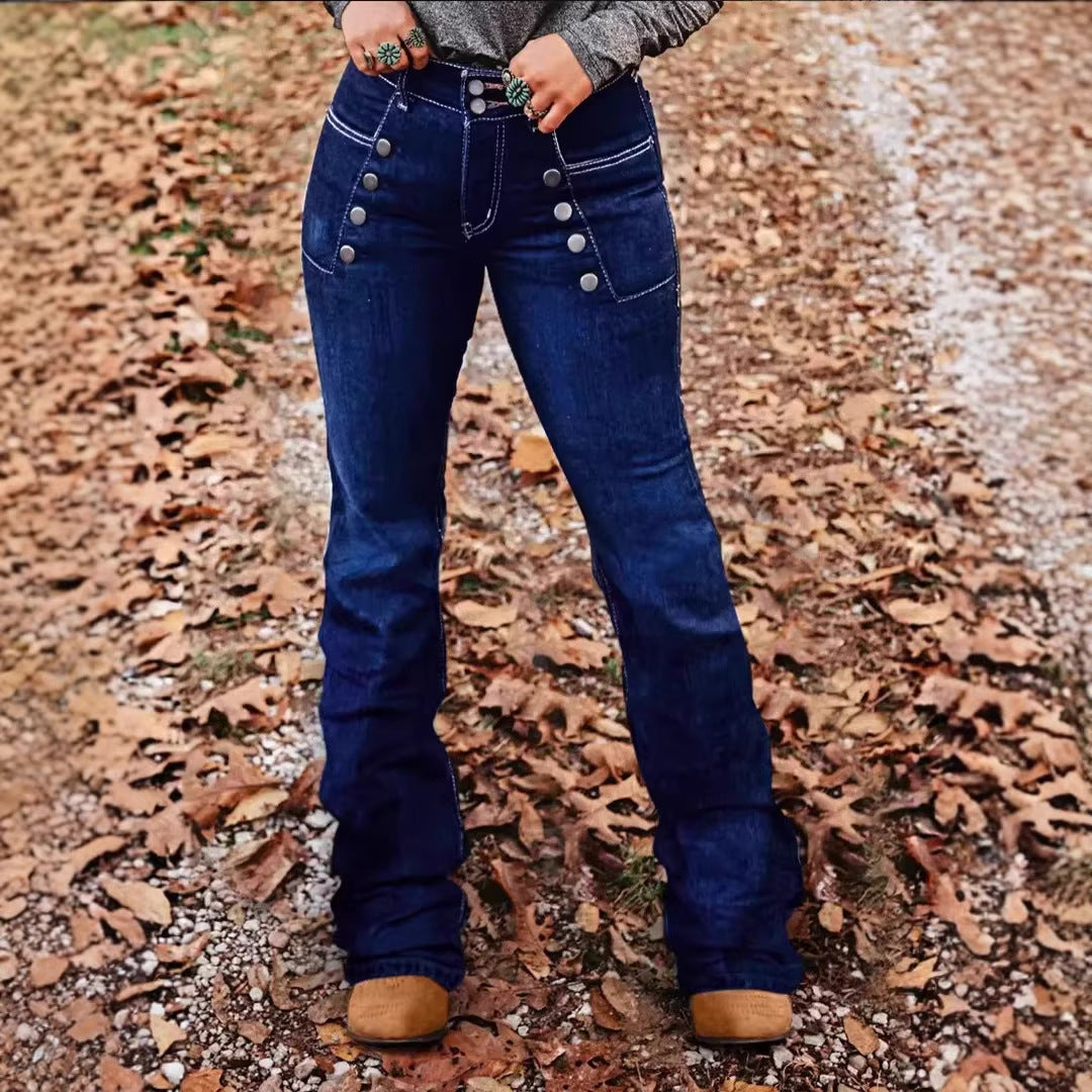 High-waisted Denim Jeans For Women Slimming