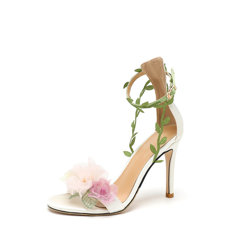 Women's Dream High-heeled Shoes With Vine Strap Sandals