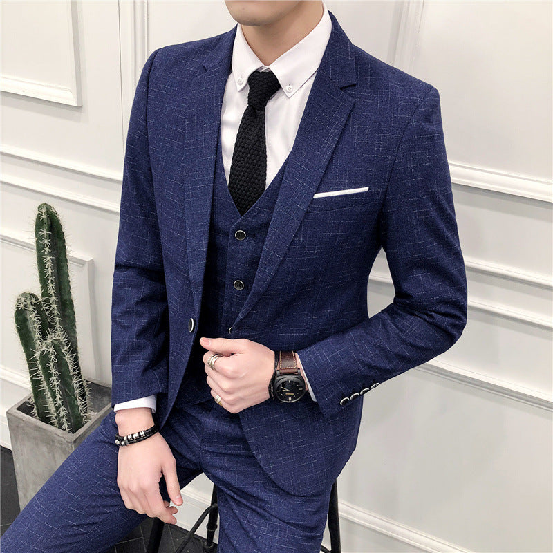 Men's Slim Three-piece Suit