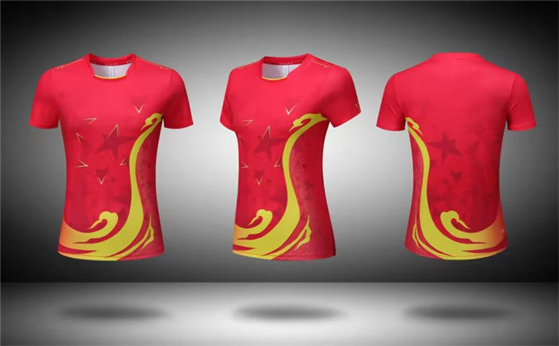 Badminton Clothes Outfit Volleyball Jacket Table Tennis Competition Short-sleeved Sportswear