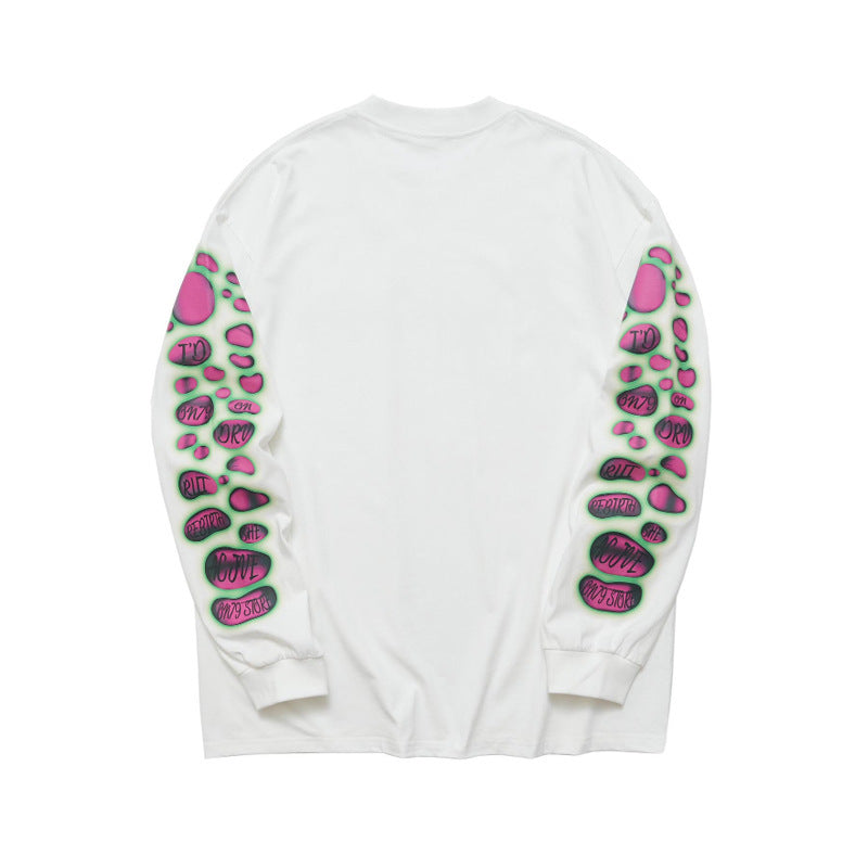 National Fashion Letter Large Printed Long Sleeve