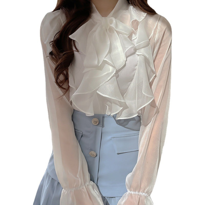 Women's Chiffon Shirt Special-interest Design Top