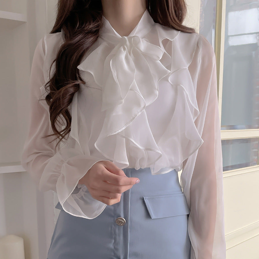 Women's Chiffon Shirt Special-interest Design Top