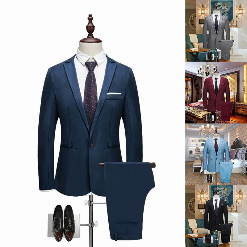 Wedding slim suit