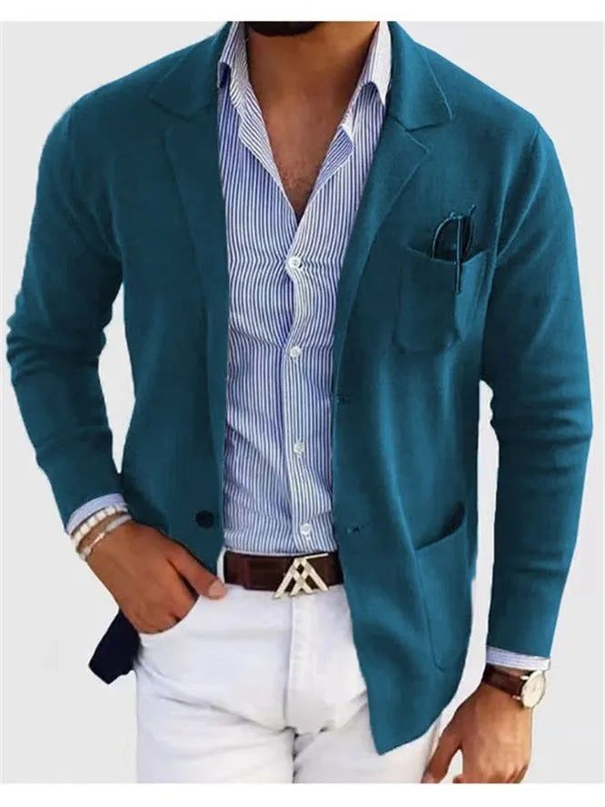 Business Casual Printing Fashionable Jacket Men