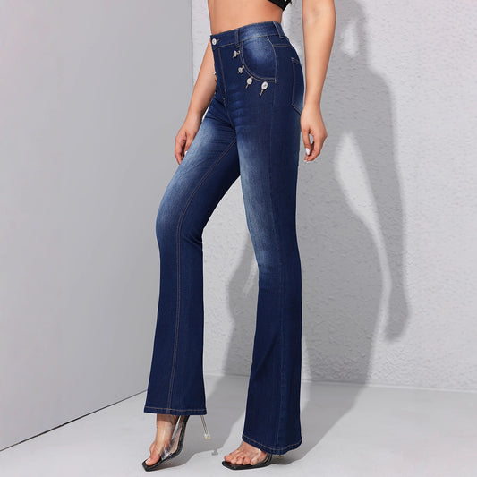 High-waisted Denim Jeans For Women Slimming