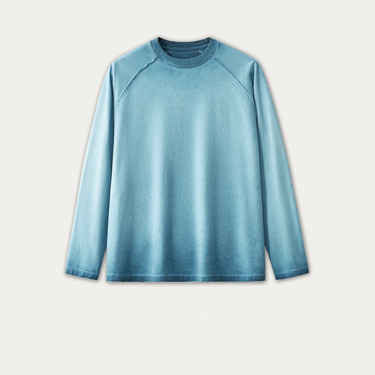 Long Sleeve Men's Europe And America Cross Border Solid Color Clothes Distressed