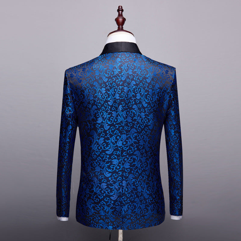 Men's Fashion Floral Small Blazer Slim Fit
