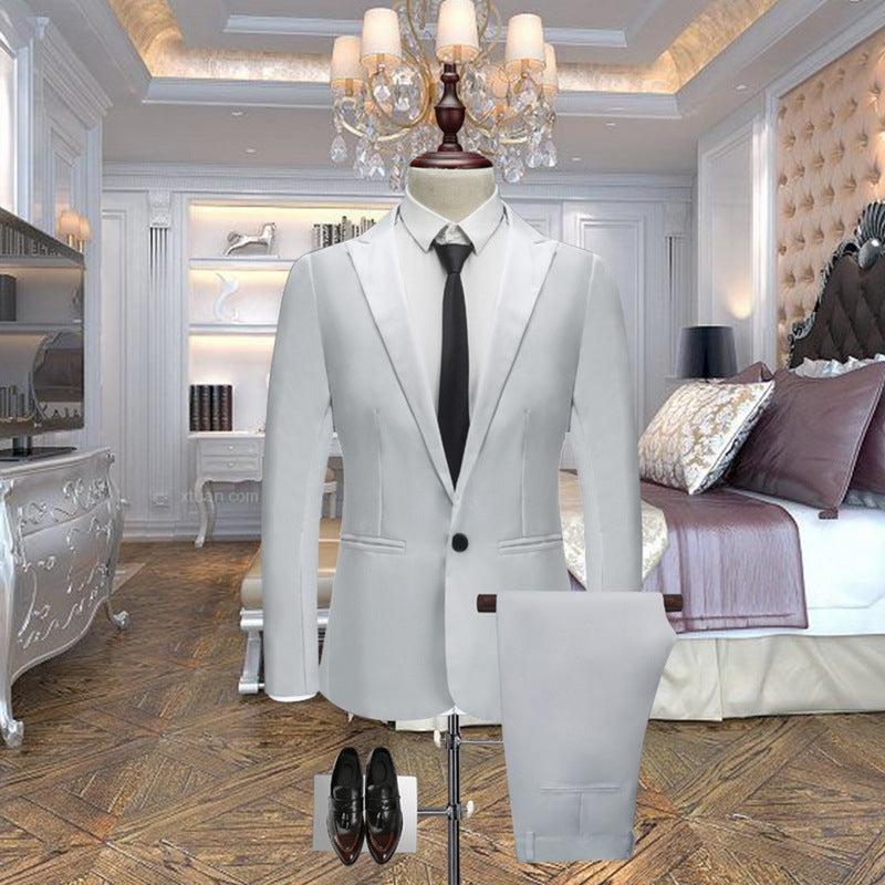 Wedding slim suit