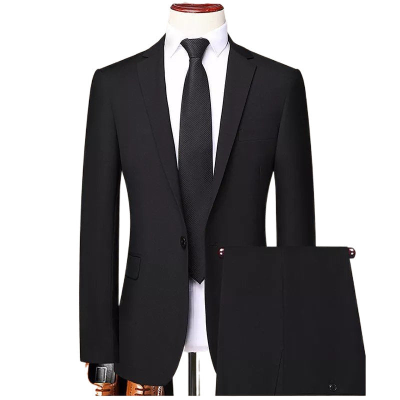 Suit Set Three-piece Set Men's Style Slim Fit Business
