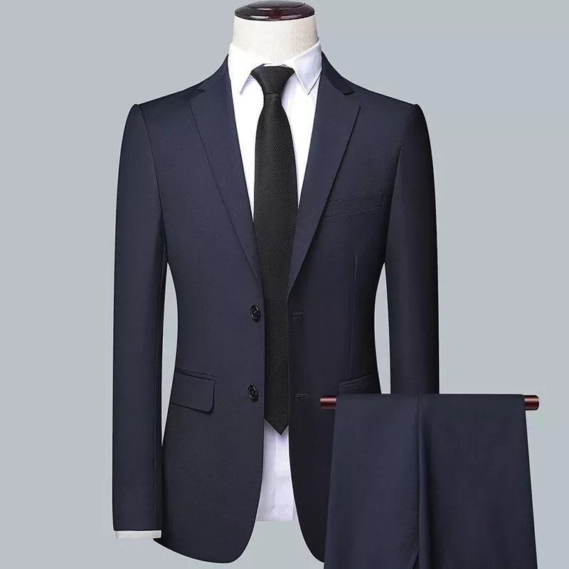 Suit Set Three-piece Set Men's Style Slim Fit Business