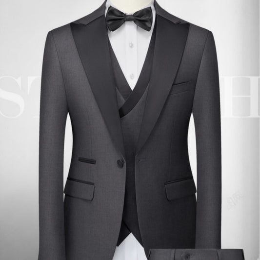 Men's New Suit Three-piece-Slim-fit Dress Suit