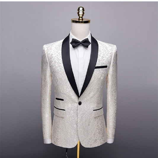 Men's Fashion Floral Small Blazer Slim Fit