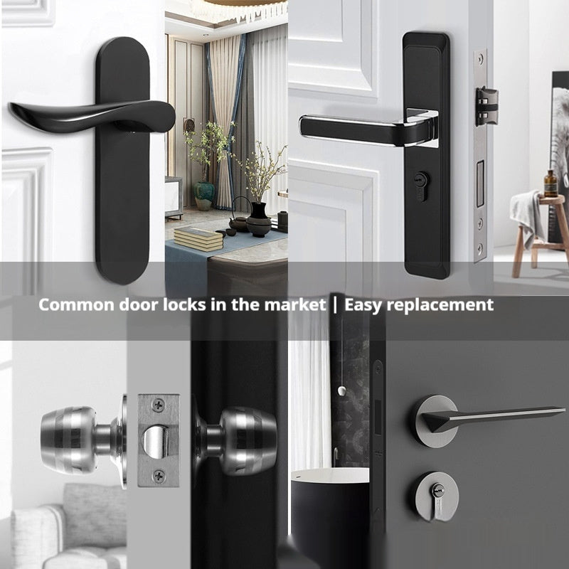 Bedroom Password Lock Wooden Door Smart Fingerprint Lock