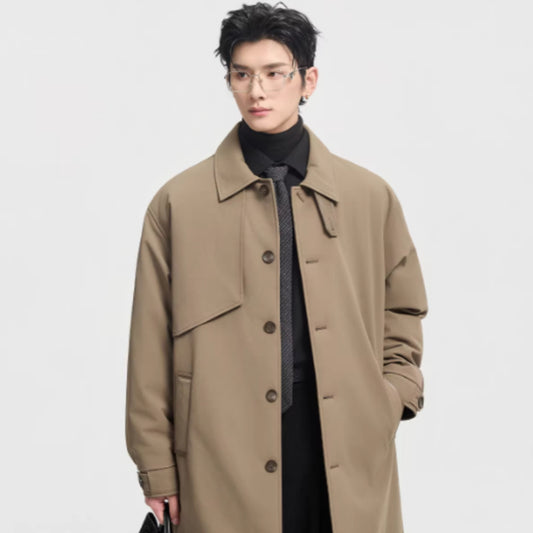 Men's Mid-Length Down Jacket For Winter