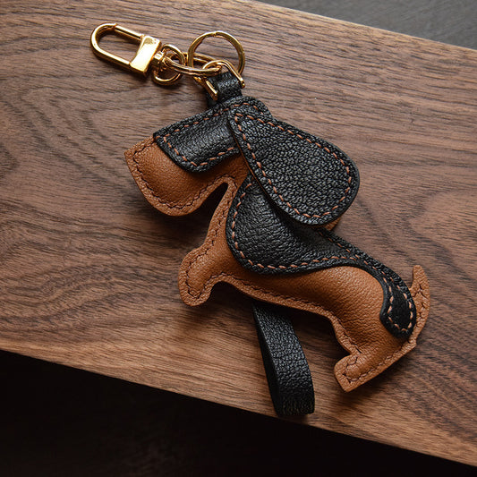 Handmade Genuine Leather Car Keycase Pendant