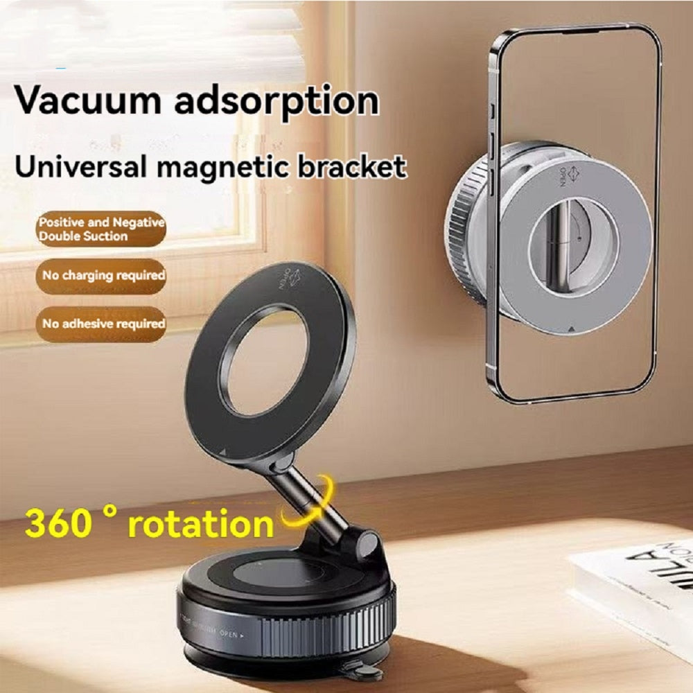 360° Rotating Magnetic Phone Holder, Ultra Strong Suction Mount for Car, Home & Office