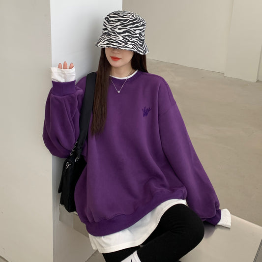 Ladies Fashion Winter Loose Lazy Large Top