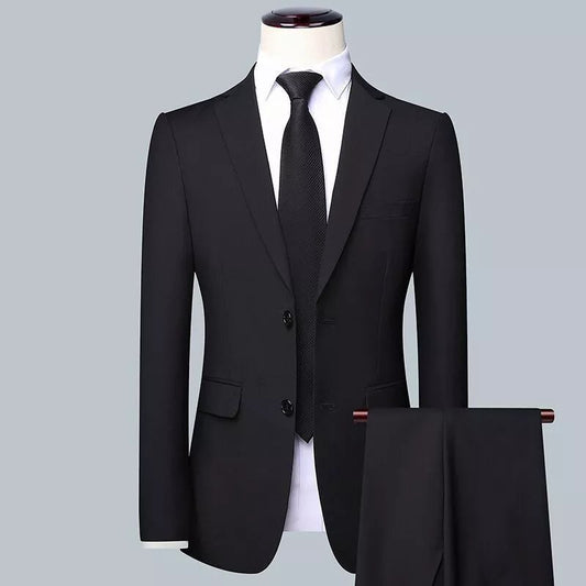 Suit Set Three-piece Set Men's Style Slim Fit Business