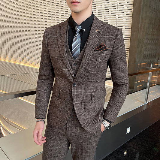 Casual Banquet Suit Three-piece Set