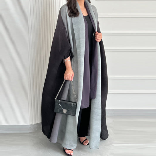 Sanzhai Shoulder Cloak Coat Pleated Loose Plus Size Scarf for Arab Women